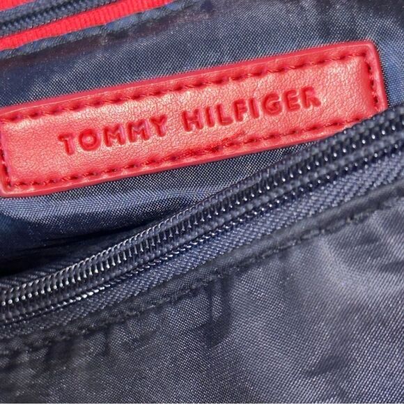 🎒TOMMY HILFIGER RED Tote bag EUC - Picture 10 of 13